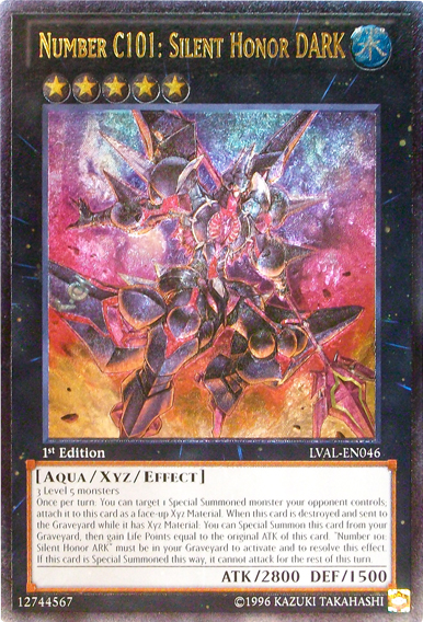 Number C101: Silent Honor DARK [LVAL-EN046] Ultimate Rare | L.A. Mood Comics and Games
