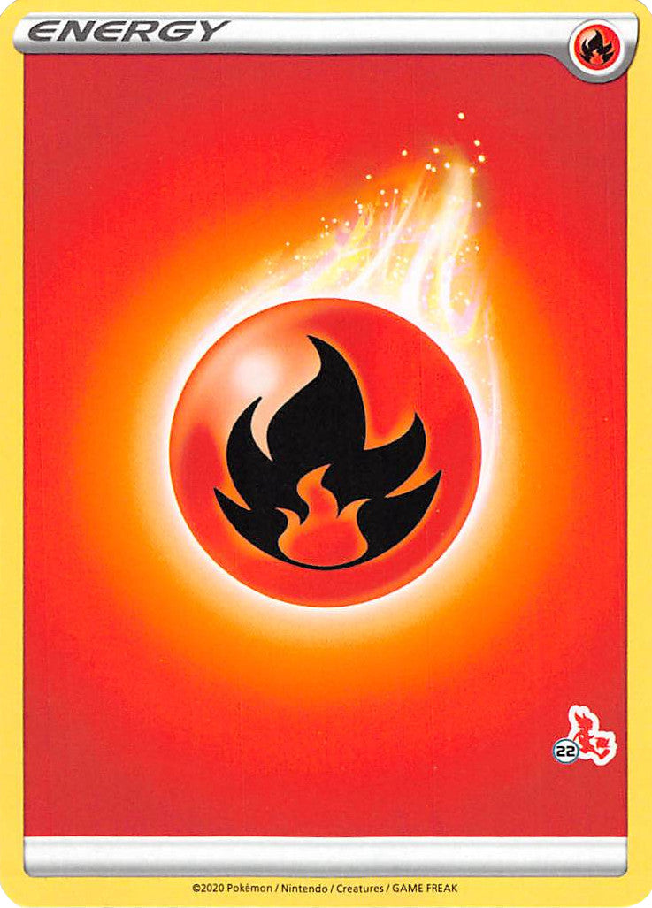 Fire Energy (Cinderace Stamp #22) [Battle Academy 2022] | L.A. Mood Comics and Games