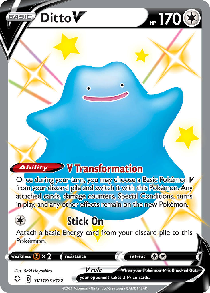 Ditto V (SV118/SV122) [Sword & Shield: Shining Fates] | L.A. Mood Comics and Games