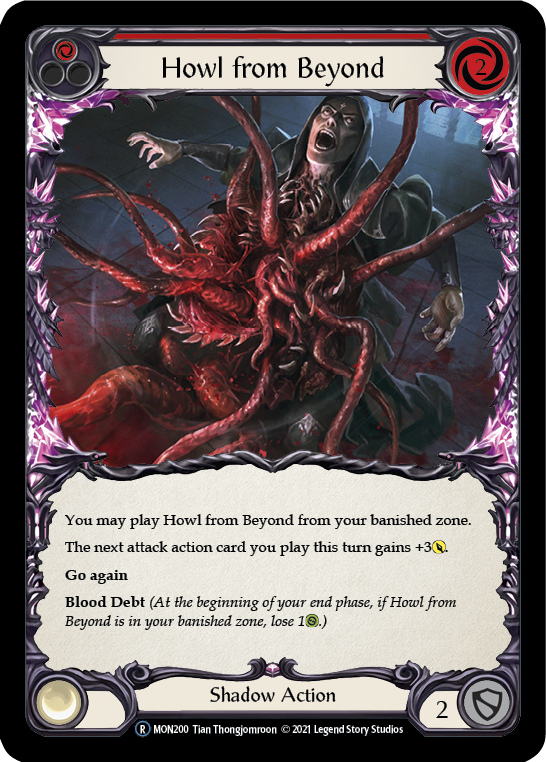 Howl from Beyond (Red) [U-MON200-RF] (Monarch Unlimited)  Unlimited Rainbow Foil | L.A. Mood Comics and Games