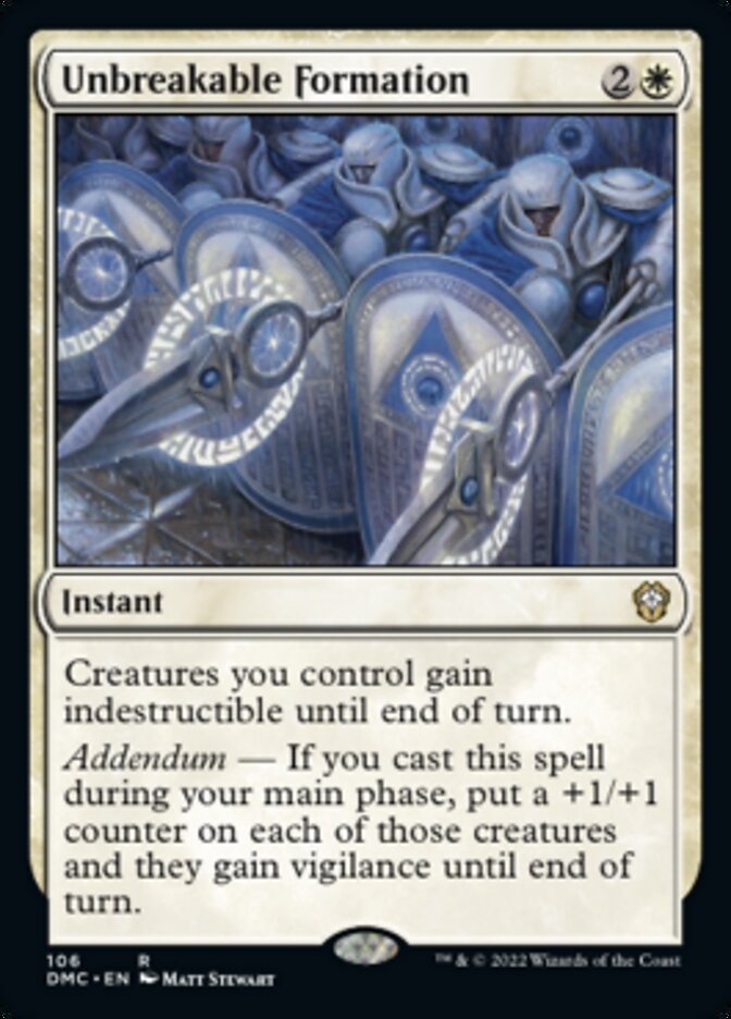 Unbreakable Formation [Dominaria United Commander] | L.A. Mood Comics and Games