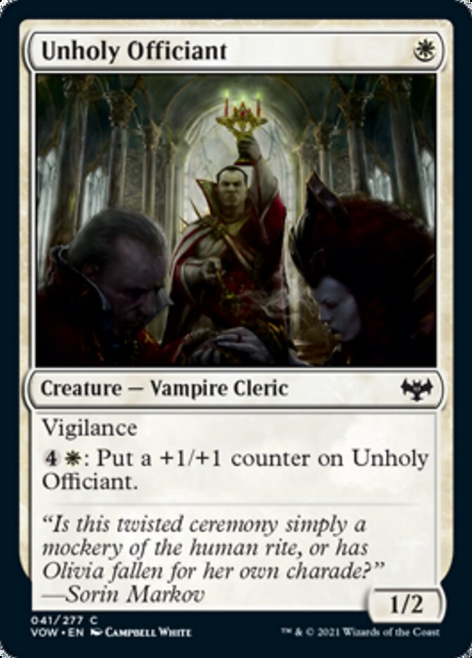 Unholy Officiant [Innistrad: Crimson Vow] | L.A. Mood Comics and Games
