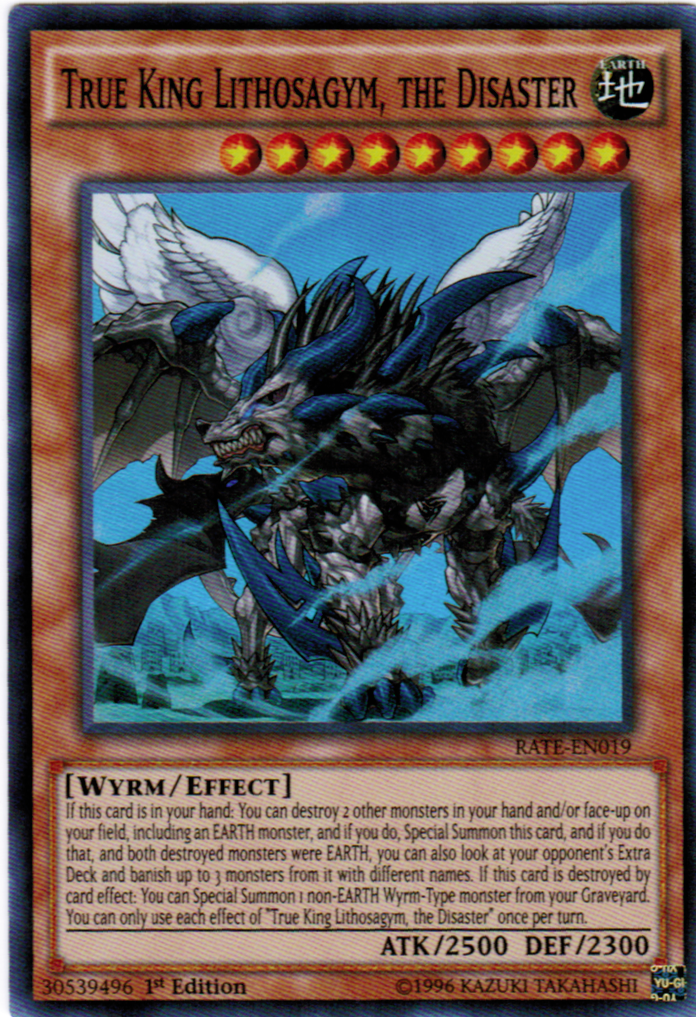 True King Lithosagym, the Disaster [RATE-EN019] Super Rare | L.A. Mood Comics and Games