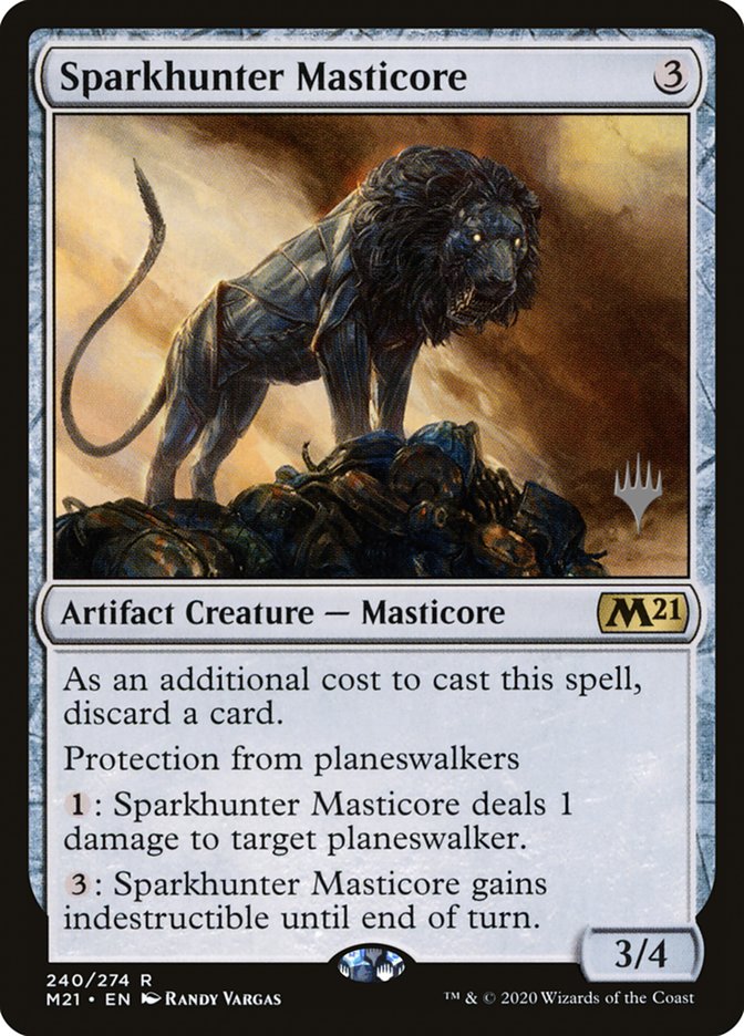 Sparkhunter Masticore (Promo Pack) [Core Set 2021 Promos] | L.A. Mood Comics and Games