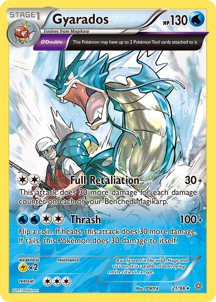 Gyarados (21/98) (Theme Deck Exclusive) [XY: Ancient Origins] | L.A. Mood Comics and Games