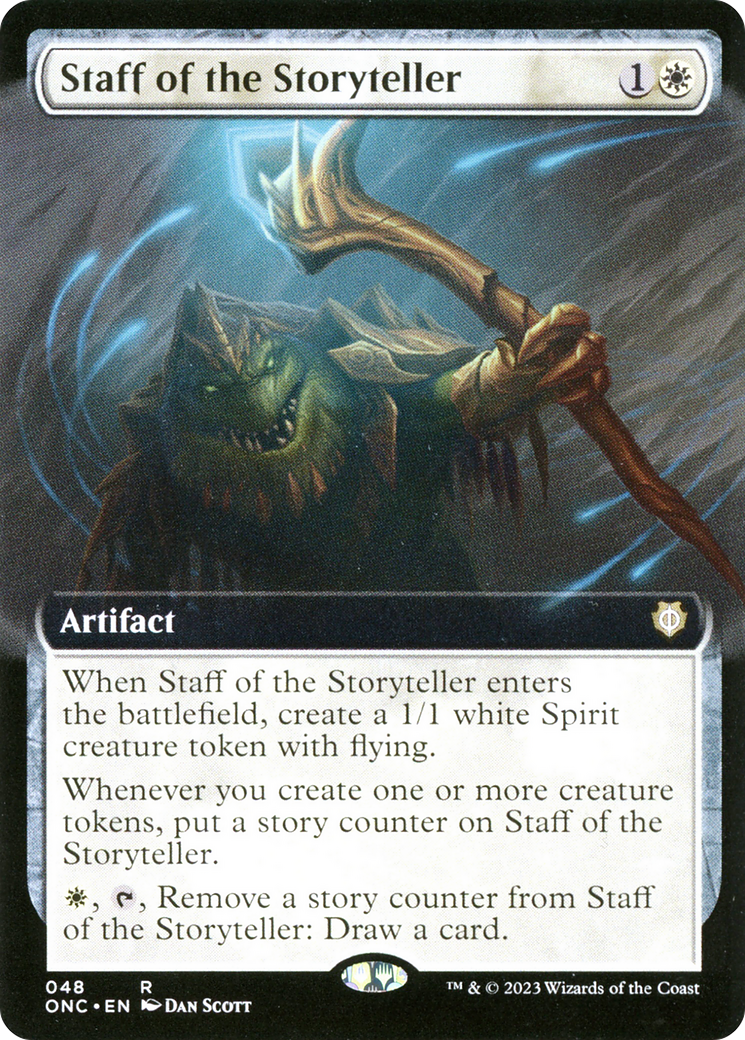 Staff of the Storyteller (Extended Art) [Phyrexia: All Will Be One Commander] | L.A. Mood Comics and Games