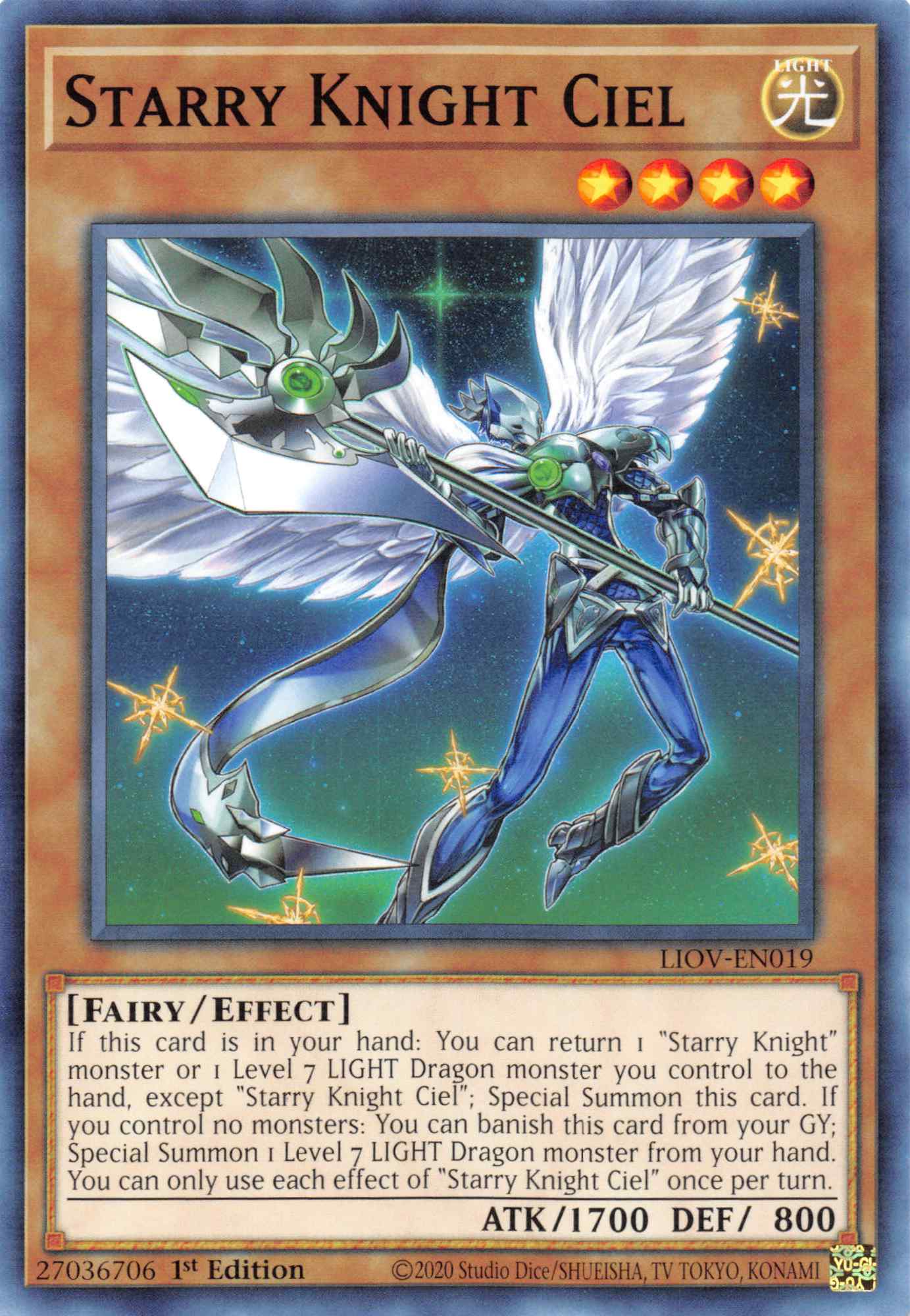 Starry Knight Ciel [LIOV-EN019] Common | L.A. Mood Comics and Games