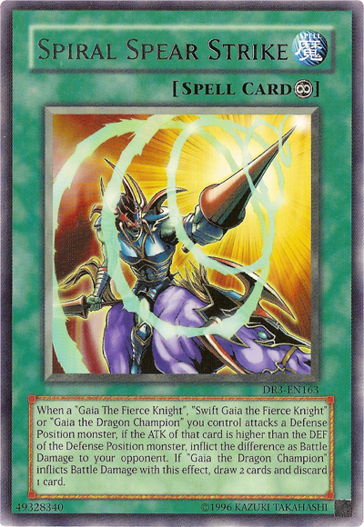 Spiral Spear Strike [DR3-EN163] Rare | L.A. Mood Comics and Games