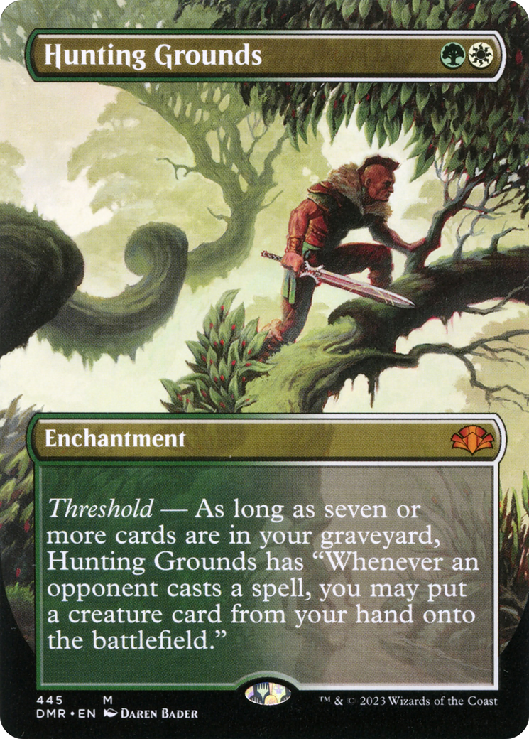 Hunting Grounds (Borderless Alternate Art) [Dominaria Remastered] | L.A. Mood Comics and Games