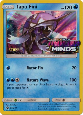 Tapu Fini (SM203) (Staff Prerelease Promo) [Sun & Moon: Black Star Promos] | L.A. Mood Comics and Games
