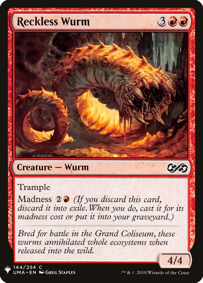 Reckless Wurm [Mystery Booster] | L.A. Mood Comics and Games
