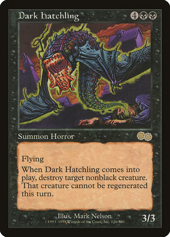 Dark Hatchling [Urza's Saga] | L.A. Mood Comics and Games