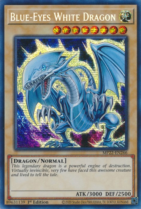 Blue-Eyes White Dragon [MP22-EN266] Prismatic Secret Rare | L.A. Mood Comics and Games