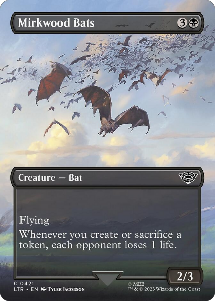 Mirkwood Bats (Borderless Alternate Art) [The Lord of the Rings: Tales of Middle-Earth] | L.A. Mood Comics and Games
