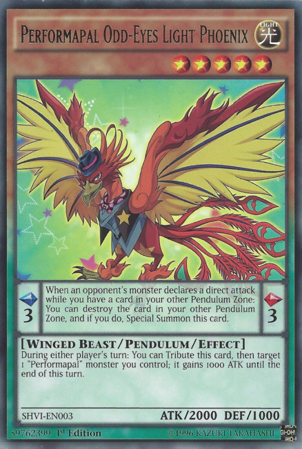 Performapal Odd-Eyes Light Phoenix [SHVI-EN003] Rare | L.A. Mood Comics and Games