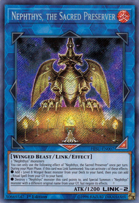 Nephthys, the Sacred Preserver [HISU-EN007] Secret Rare | L.A. Mood Comics and Games