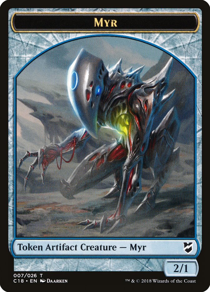 Myr Token (007/026) [Commander 2018 Tokens] | L.A. Mood Comics and Games