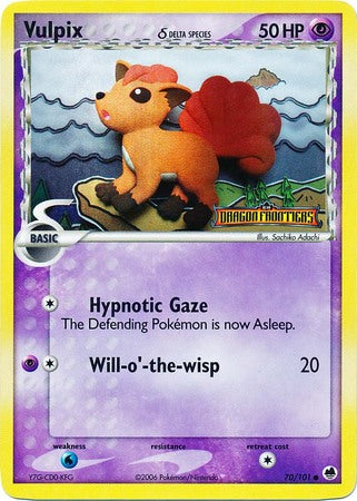 Vulpix (70/101) (Delta Species) (Stamped) [EX: Dragon Frontiers] | L.A. Mood Comics and Games