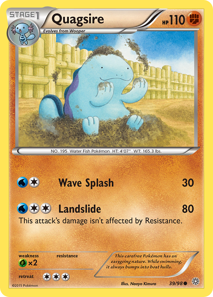 Quagsire (39/98) [XY: Ancient Origins] | L.A. Mood Comics and Games