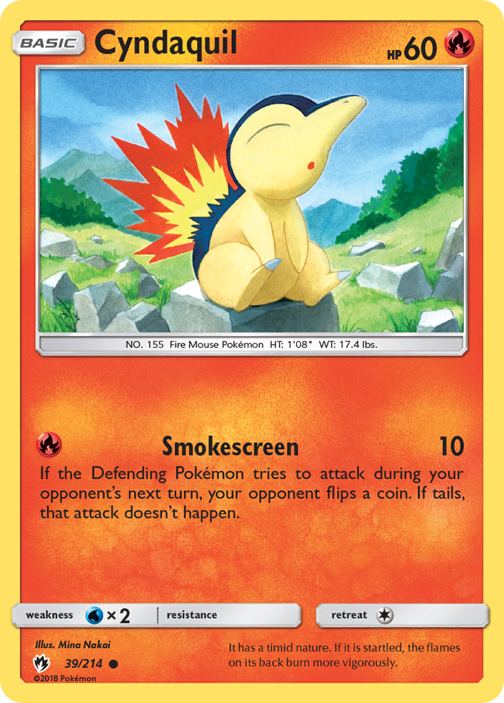 Cyndaquil (39/214) [Sun & Moon: Lost Thunder] | L.A. Mood Comics and Games