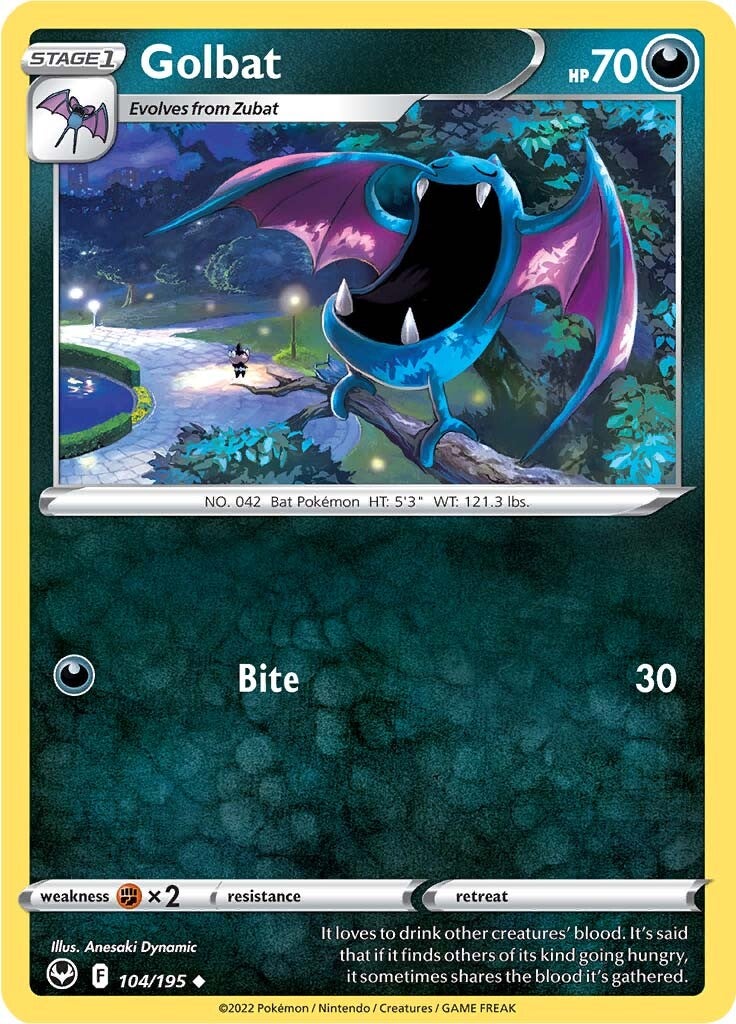 Golbat (104/195) [Sword & Shield: Silver Tempest] | L.A. Mood Comics and Games