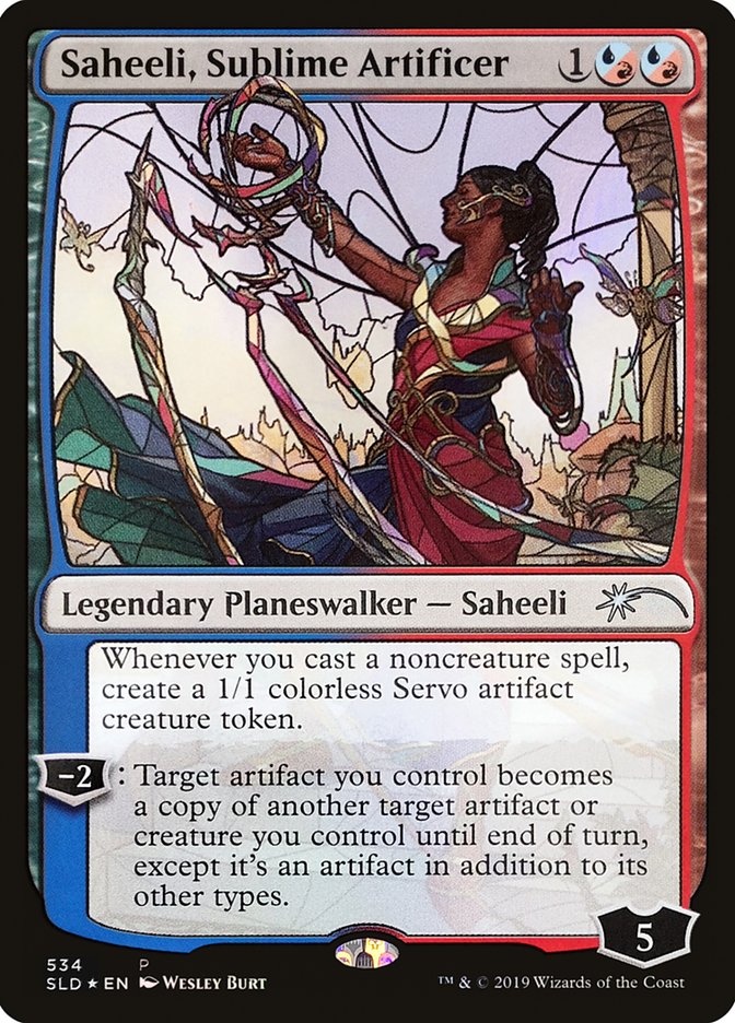 Saheeli, Sublime Artificer (Stained Glass) [Secret Lair Drop Promos] | L.A. Mood Comics and Games