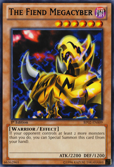 The Fiend Megacyber [BP02-EN009] Mosaic Rare | L.A. Mood Comics and Games