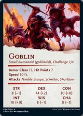 Goblin Art Card (Gold-Stamped Signature) [Dungeons & Dragons: Adventures in the Forgotten Realms Art Series] | L.A. Mood Comics and Games