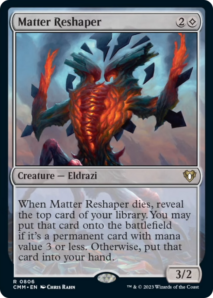 Matter Reshaper [Commander Masters] | L.A. Mood Comics and Games