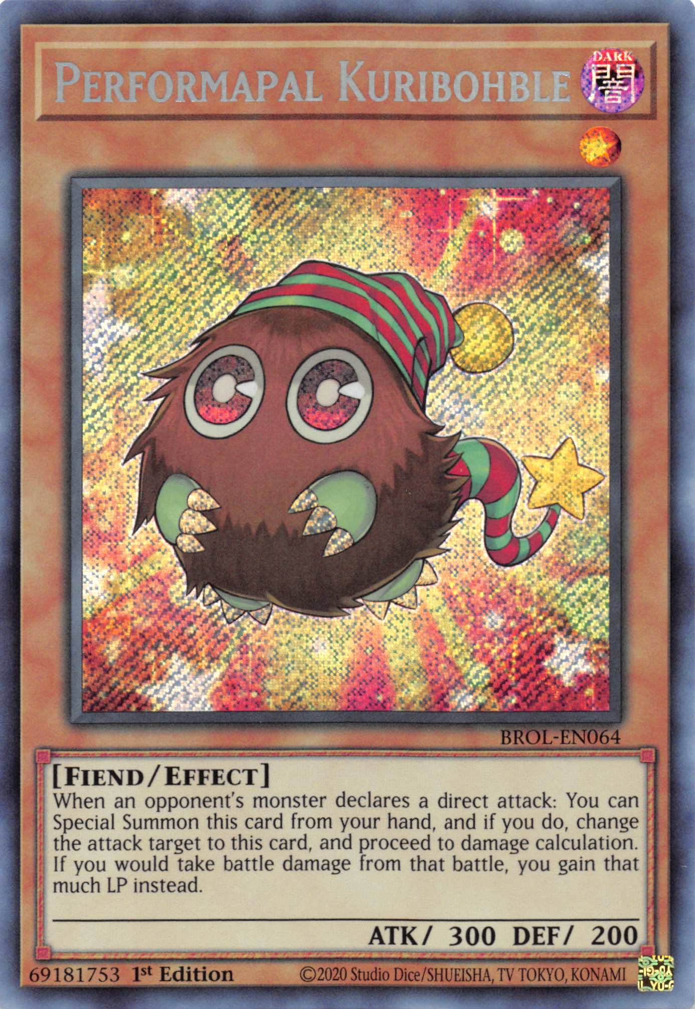 Performapal Kuribohble [BROL-EN064] Secret Rare | L.A. Mood Comics and Games