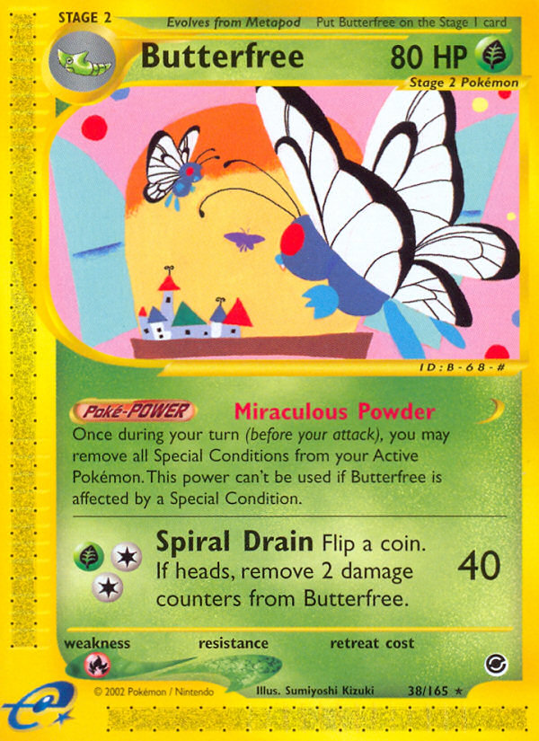 Butterfree (38/165) [Expedition: Base Set] | L.A. Mood Comics and Games