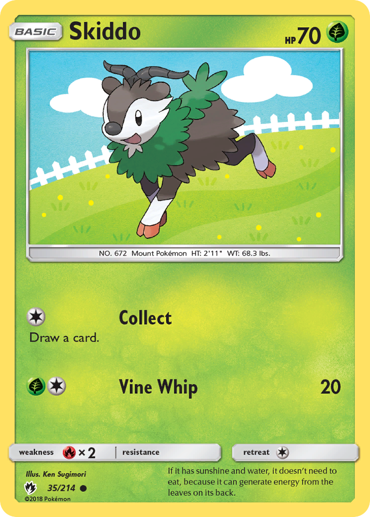 Skiddo (35/214) [Sun & Moon: Lost Thunder] | L.A. Mood Comics and Games