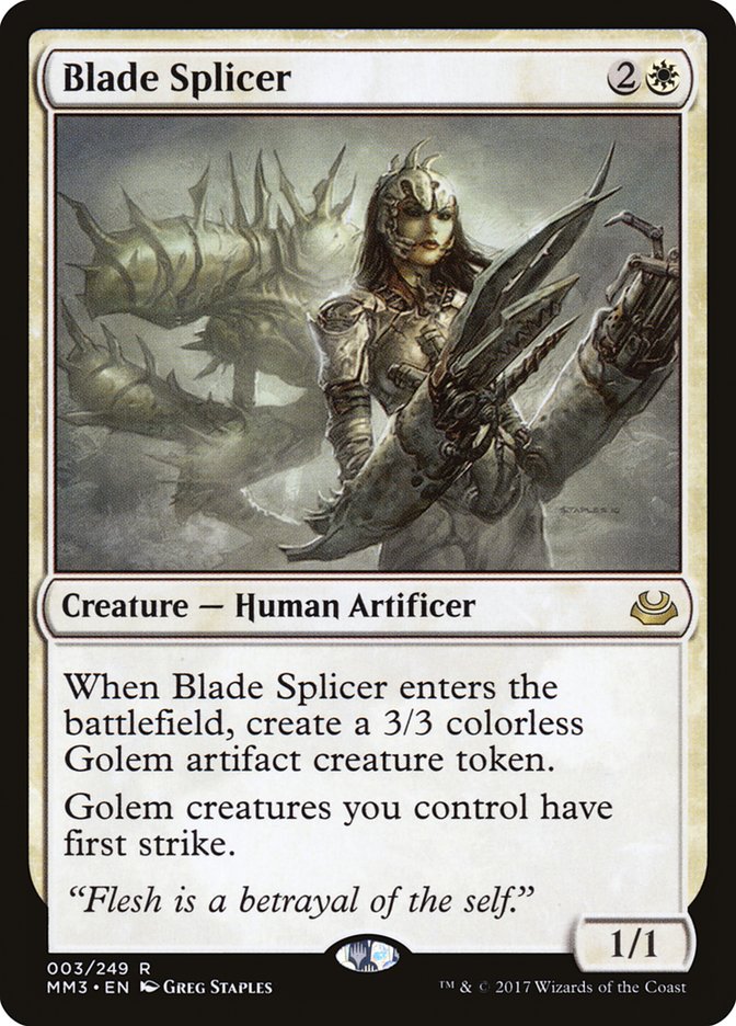 Blade Splicer [Modern Masters 2017] | L.A. Mood Comics and Games