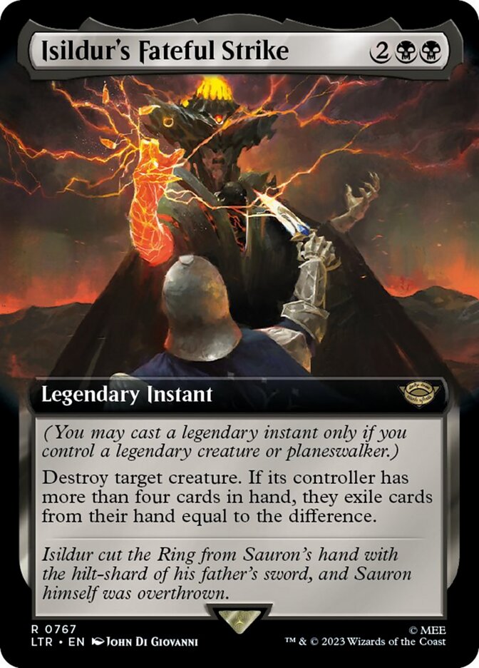 Isildur's Fateful Strike (Extended Art) (Surge Foil) [The Lord of the Rings: Tales of Middle-Earth] | L.A. Mood Comics and Games