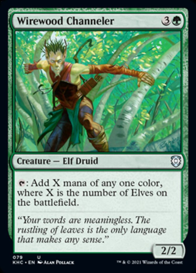 Wirewood Channeler [Kaldheim Commander] | L.A. Mood Comics and Games