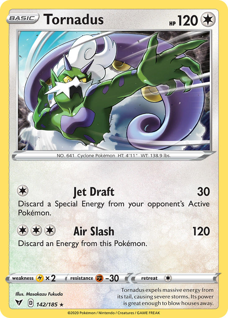 Tornadus (142/185) [Sword & Shield: Vivid Voltage] | L.A. Mood Comics and Games