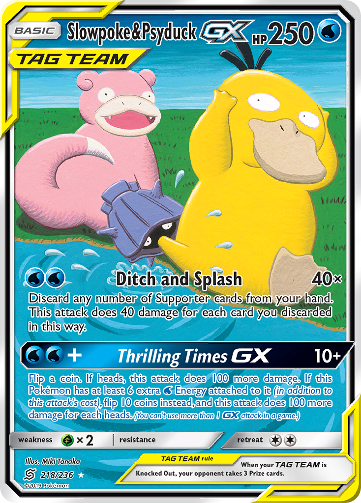 Slowpoke & Psyduck GX (218/236) [Sun & Moon: Unified Minds] | L.A. Mood Comics and Games