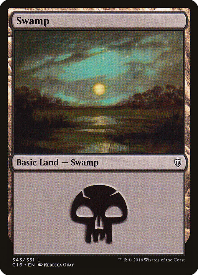 Swamp (343) [Commander 2016] | L.A. Mood Comics and Games