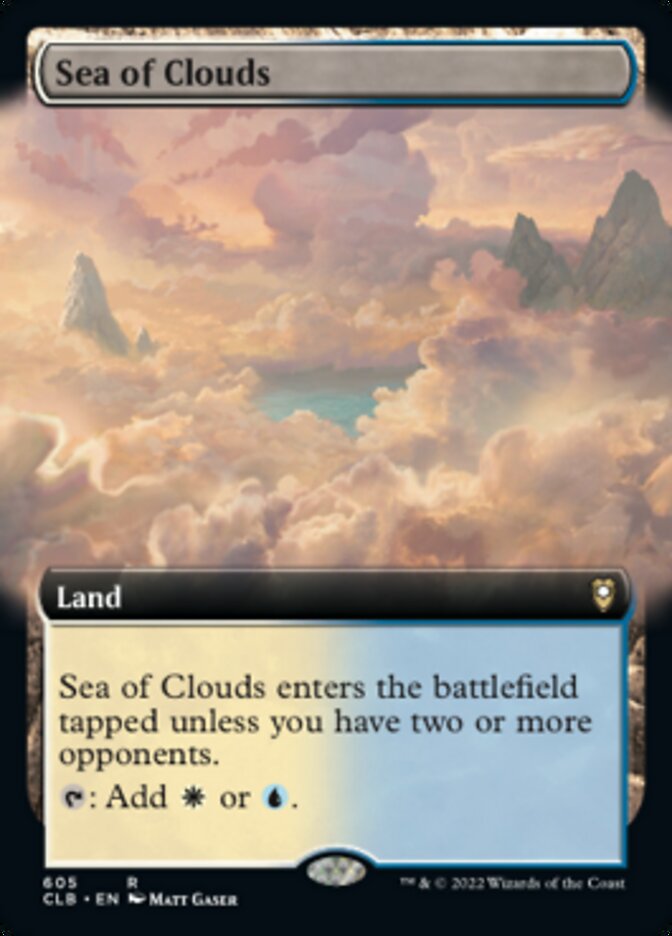 Sea of Clouds (Extended Art) [Commander Legends: Battle for Baldur's Gate] | L.A. Mood Comics and Games