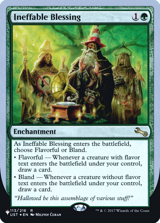 Ineffable Blessing (Flavorful) (Unfinity Foil Edition) [The List] | L.A. Mood Comics and Games