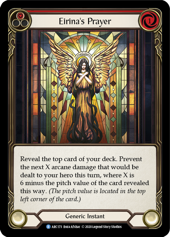 Eirina's Prayer (Red) [U-ARC173] (Arcane Rising Unlimited)  Unlimited Normal | L.A. Mood Comics and Games