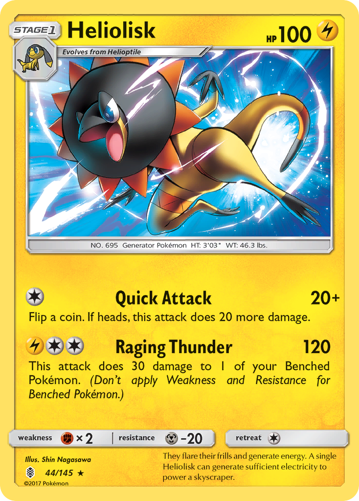 Heliolisk (44/145) [Sun & Moon: Guardians Rising] | L.A. Mood Comics and Games