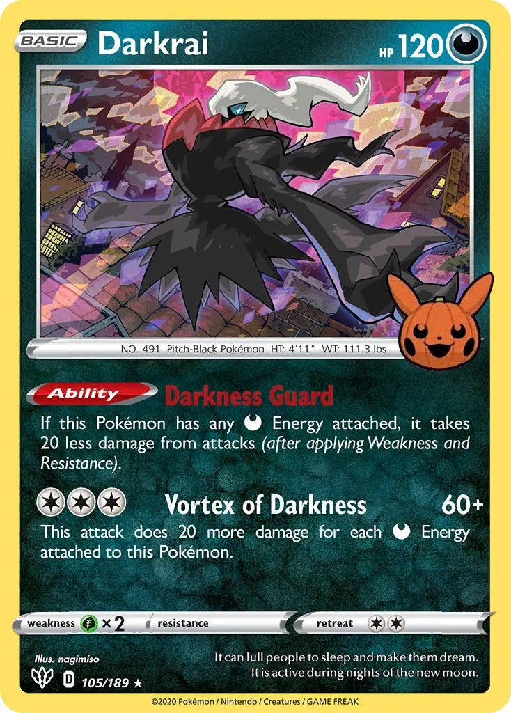 Darkrai (105/189) [Trick or Trade] | L.A. Mood Comics and Games