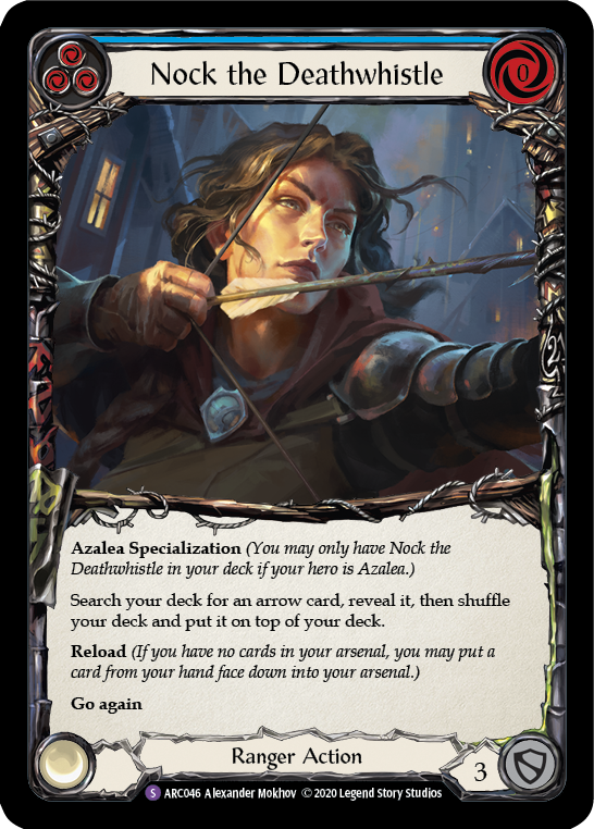 Nock the Deathwhistle [U-ARC046] (Arcane Rising Unlimited)  Unlimited Rainbow Foil | L.A. Mood Comics and Games