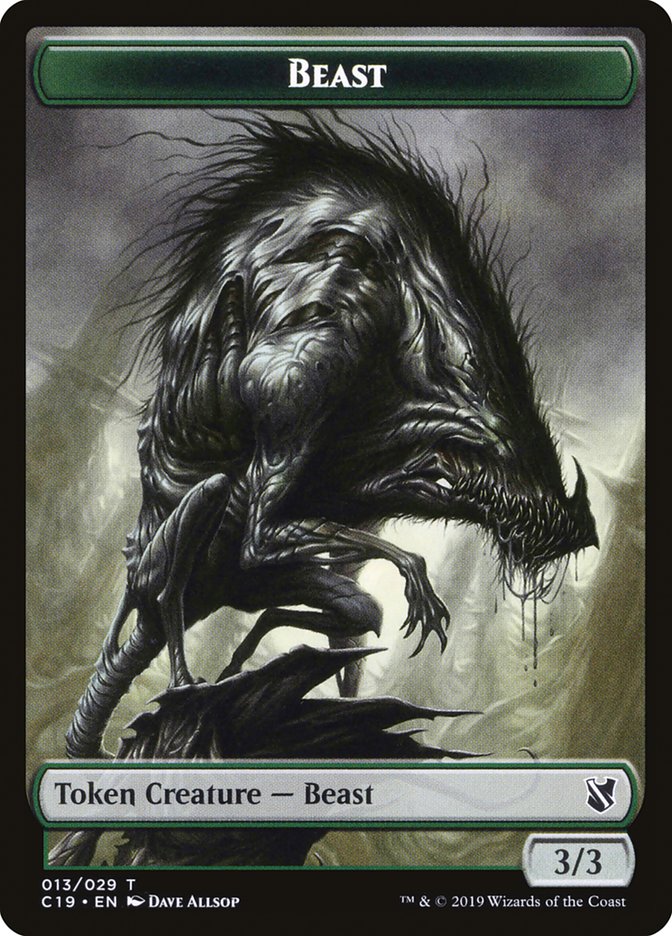 Beast Token (013/029) [Commander 2019 Tokens] | L.A. Mood Comics and Games