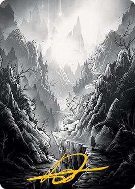 Mountain Art Card (Gold-Stamped Signature) [Innistrad: Midnight Hunt Art Series] | L.A. Mood Comics and Games