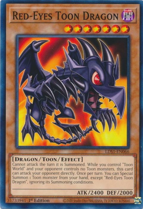 Red-Eyes Toon Dragon [LDS1-EN066] Common | L.A. Mood Comics and Games