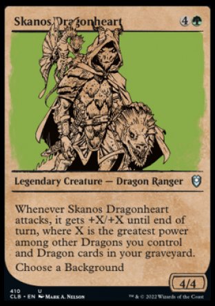 Skanos Dragonheart (Showcase) [Commander Legends: Battle for Baldur's Gate] | L.A. Mood Comics and Games