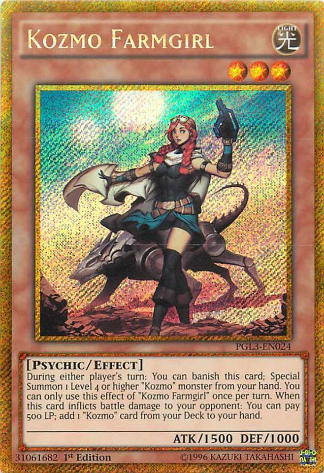 Kozmo Farmgirl [PGL3-EN024] Gold Secret Rare | L.A. Mood Comics and Games