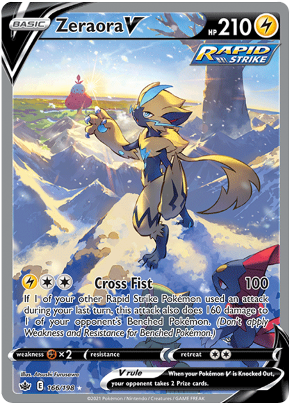 Zeraora V (166/198) [Sword & Shield: Chilling Reign] | L.A. Mood Comics and Games